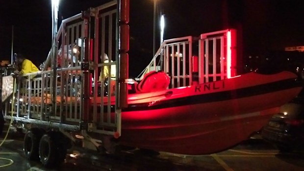 The Newquay RNLI lifeboat returns after the false alarm. (Facebook/Newquay RNLI)