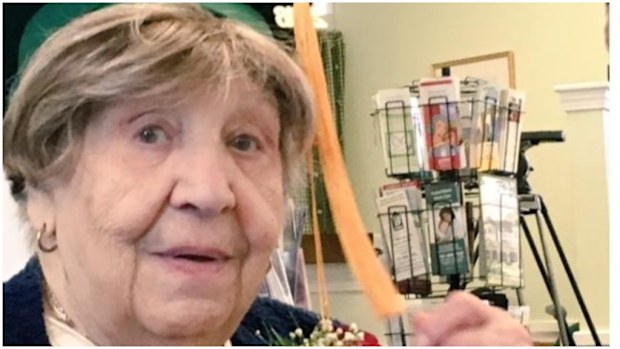 Clare Piciutto has graduated from high school in Massachusetts just days before her 100th birthday. (WCVB)