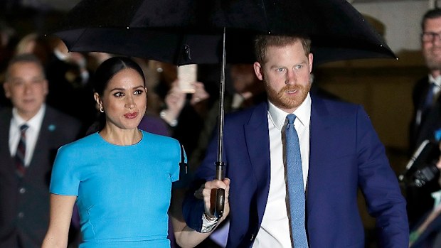 Harry and Meghan arrive at the annual Endeavour Fund Awards in London. 