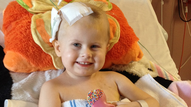Jade smiling in hospital