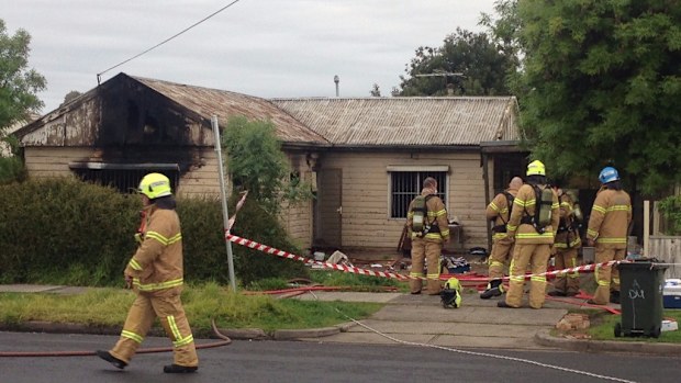 A home in St Albans was one of two properties damaged by fire in Melbourne this morning. (9NEWS)