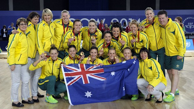 The Australian netball team have won gold at the Glasgow Commonwealth Games. (Getty)