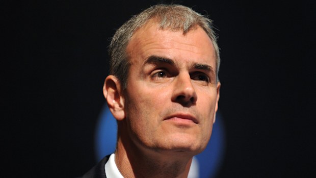 ASX Limited (ASX) CEO Elmer Funke Kupper speaks at the company's Annual General Meeting in Sydney, 2013. (AAP)