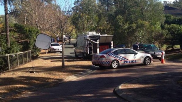 Police placed the streets surrounding the Red Cedar Rd home into lockdown. (9NEWS)