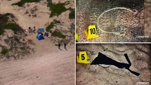The alleged crime scene at Salt Creek.
