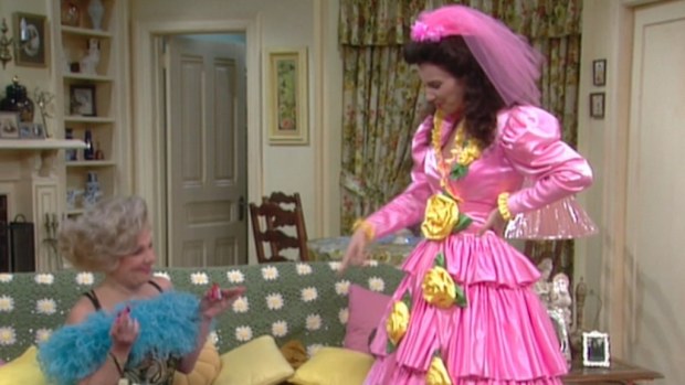 the nanny pink dress Fran Drescher Style: Throwback Photos of Fran Drescher on Red Carpet