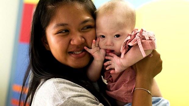 Thai surrogate mother Pattaramon Chanbua with baby Gammy.