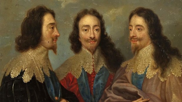 King Charles I in Three Positions Kings. (AAP)