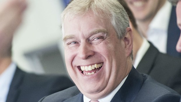The Duke of York during a visit to paints company AkzoNobel in Slough. (AAP)