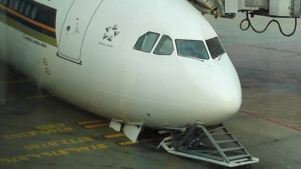Passenger AhTan Lor captured this image of the downed jet. (Instagram)