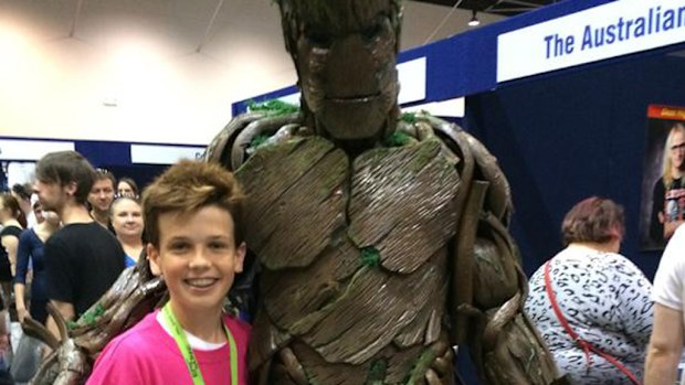 Twitter user Gary Jones uploaded this photo of his son and another event attendee. (Twitter - @TheGaryJones)