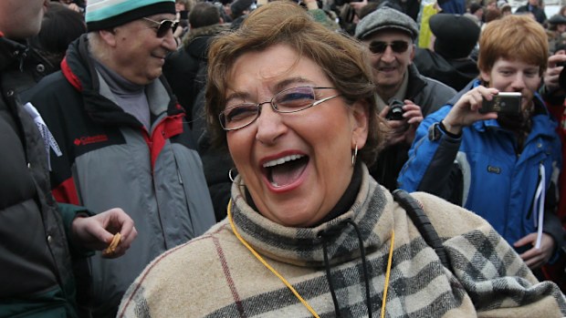 Russian magazine editor Yevgenia Albats. (Getty)