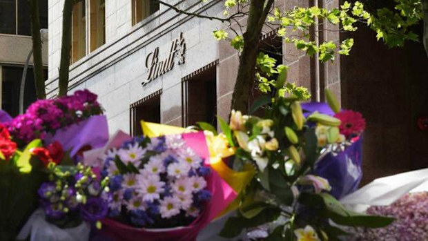 Floral tributes appeared outside the Lindt cafe following the siege. (AAP)