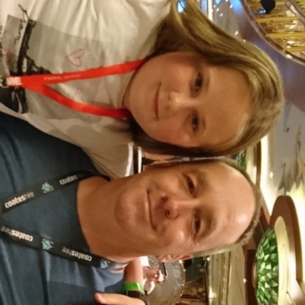 Tim with children
