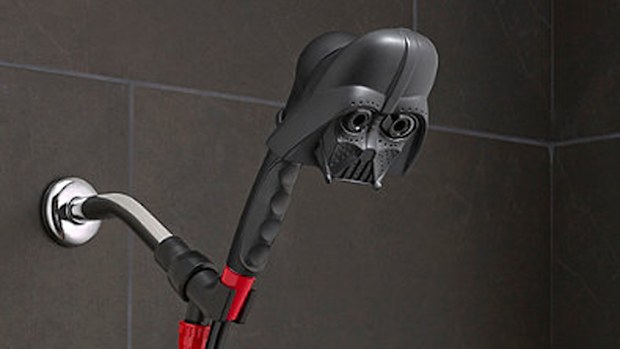Star Wars fan can now purchase a Darth Vader showerhead. (Bed, Bath &amp; Beyond)