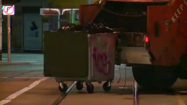 A Melbourne man has been killed by his own garbage truck in Melbourne. (9NEWS)