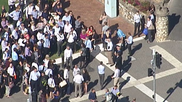 Police treated the bomb scare as a high priority. (9NEWS)