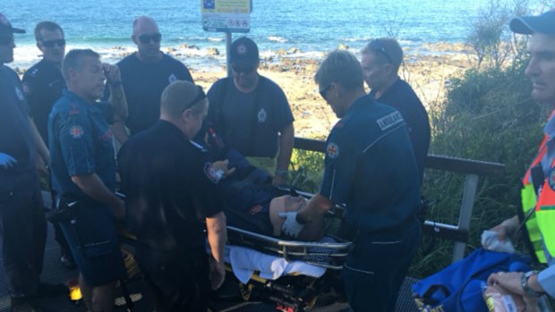 The man suffered a fractured wrist and back pain. (9NEWS)