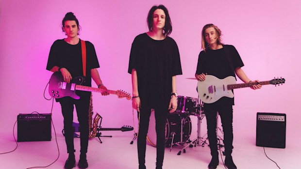 Chase Atlantic: Clinton Cave, Mitchel Cave, Christian Anthony. (Matthew Nainby)