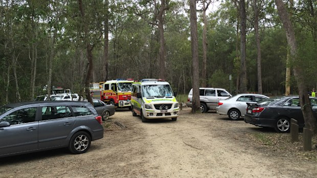 Emergency services arrive at the scene. (9NEWS)