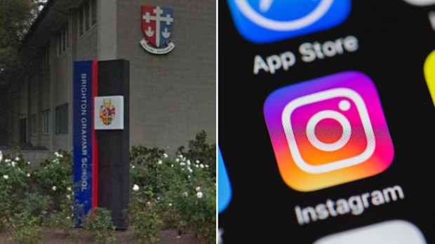 Two senior students from Brighton Grammar who allegedly created a lewd Instagram page have left the school. (9NEWS and AAP)