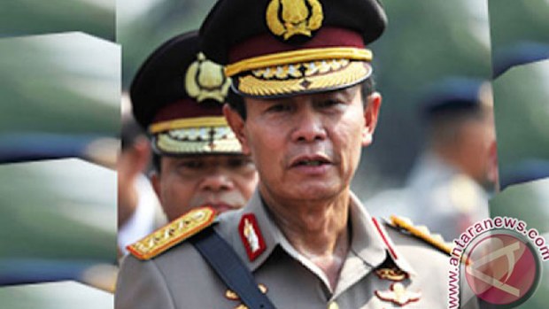 Commissioner General Sutarman has come under fire for reportedly claiming he knows what happened to MH370. (Antara Foto, Andika Wahyu)