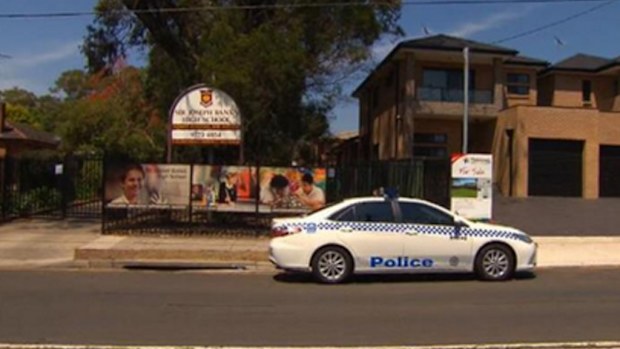 Police attended Sir Joseph Banks High School this week. (9NEWS)