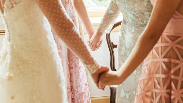Bride wedding party