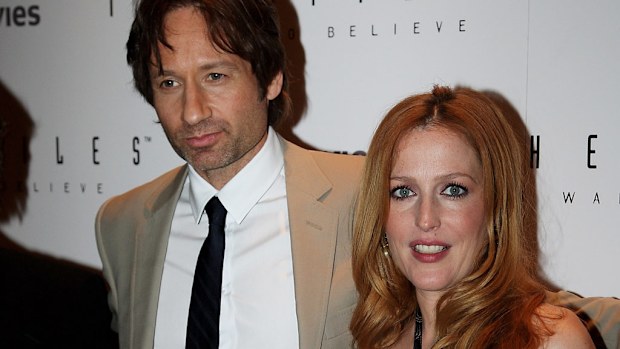 David Duchovny and Gillian Anderson. (Getty)