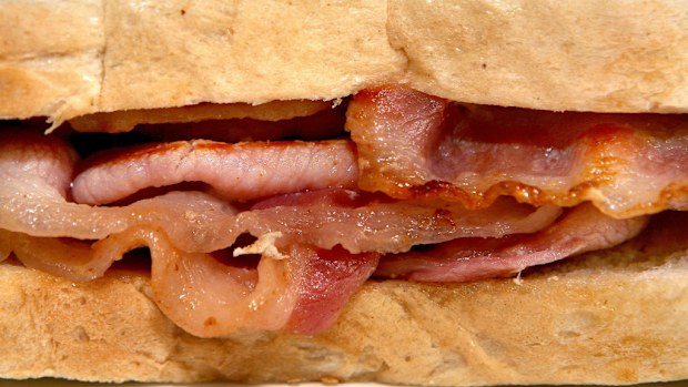 A Brisbane cafe has been banned from cooking bacon. (AAP)
