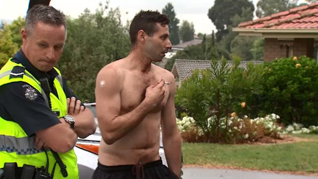 Andrew was allegedly attacked by two men and a woman in an early morning home invasion. (9NEWS)
