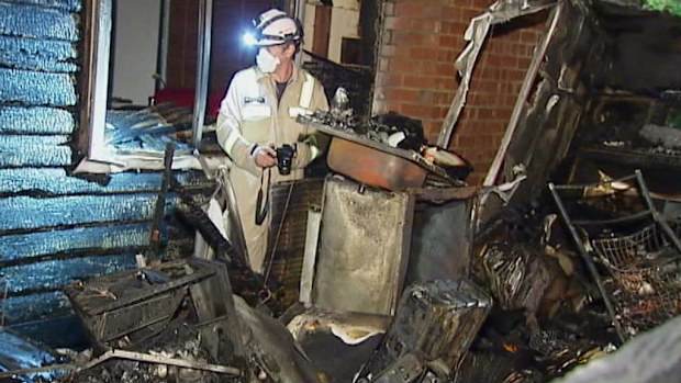 The blaze started at 3am in the home in Melbourne's south-east.