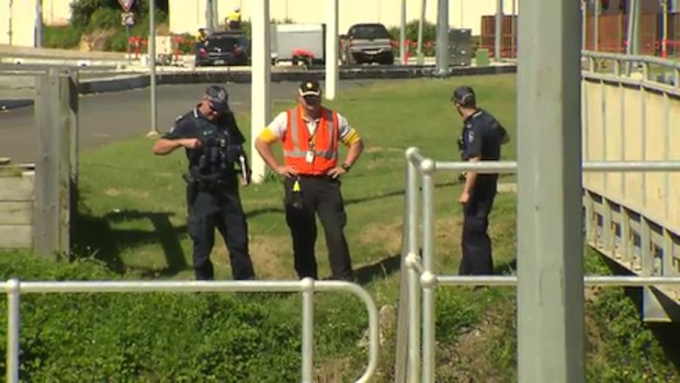 Police were called to the scene after a member of the public spotted a device near the tracks. (9NEWS)