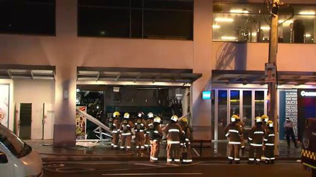 A store in Maroubra has been destroyed by fire. (9NEWS)