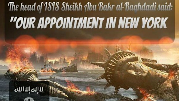 A mock-up from an ISIS supporter. (Twitter)
