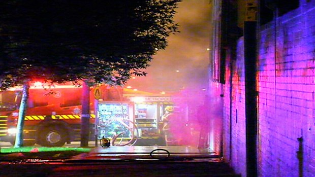 Firefighters were alerted to the blaze just before 9pm last night. (9NEWS)
