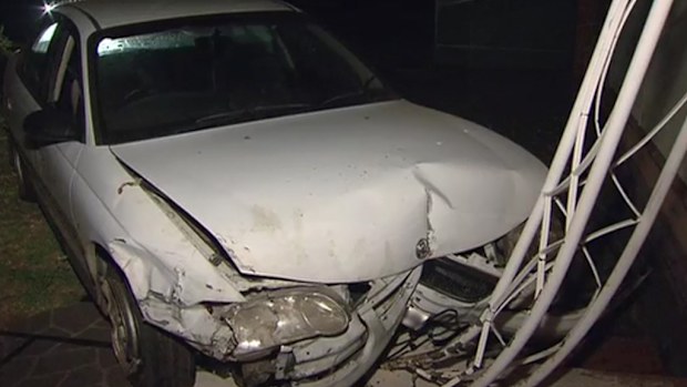 A learner driver allegedly crashed into an Adelaide home. (9NEWS)