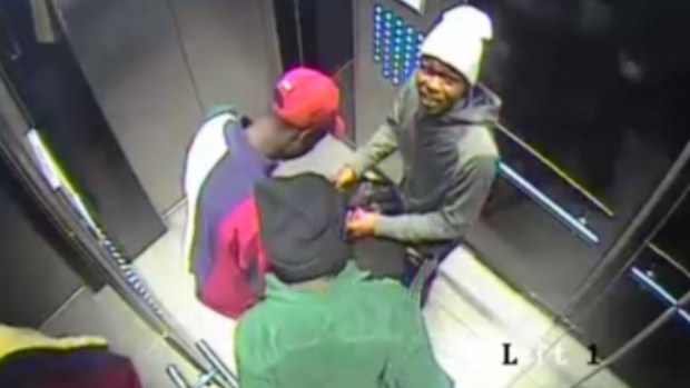 Police have released images of the men believed responsible for the robbery. (Victoria Police)
