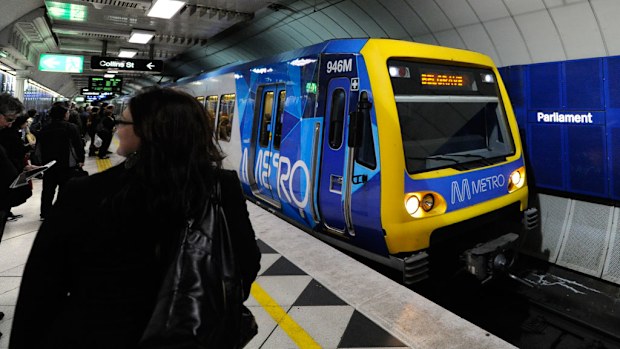 Train vandals have promoted a $134m safety upgrade to Melbourne's city loop. (Julian Smith/AAP)