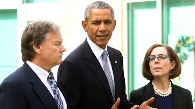 US President Barack Obama spoke about gun violence during his Oregon visit. (AAP)