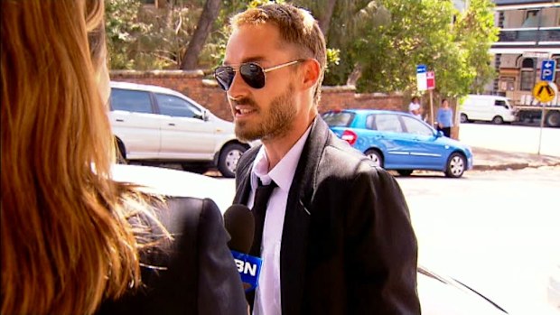 Daniel Johns outside court in November last year. (9NEWS)