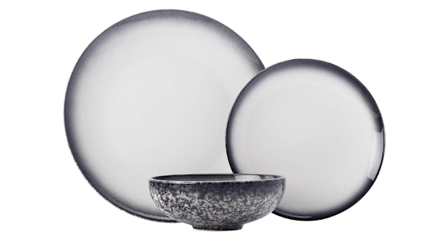 Maxwell & Williams Caviar Granite Dinner Set, 12 piece