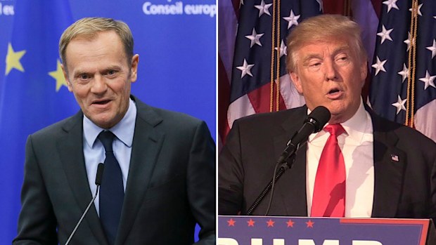European Council chief Donald Tusk warned President-elect Donald Trump about "isolation". (AAP)