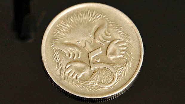 A five-cent coin. (AFP file image)