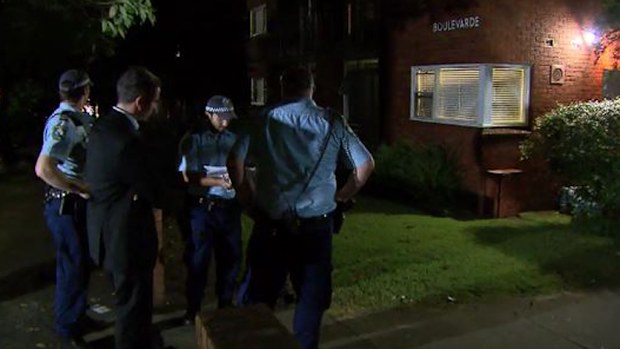Police attend the scene in Strathfield. (9NEWS)