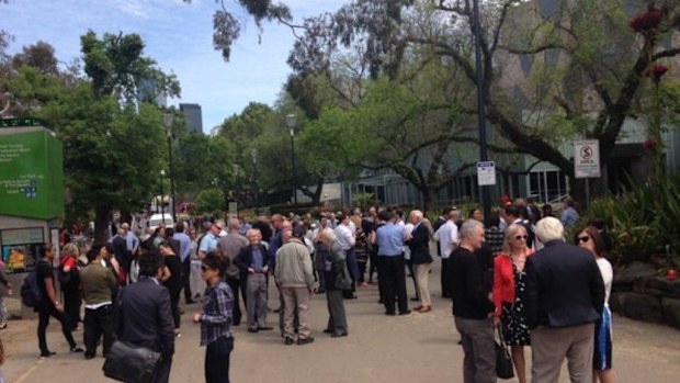 Around 200 people have been evacuated from Federation Square in Melbourne's CBD after a gas leak (MFB)