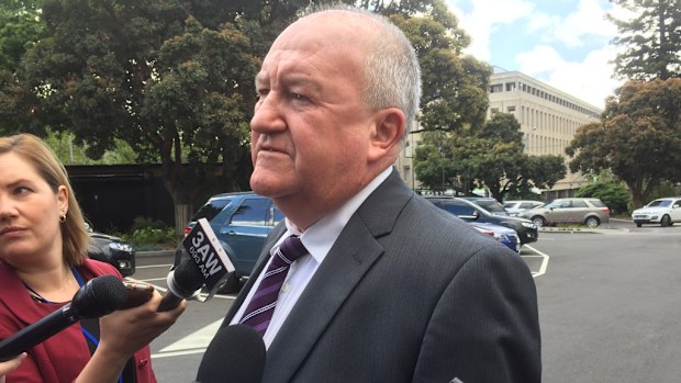 Victorian Corrections Minister Steve Herbert speaks to the media in Melbourne on Friday, Oct 28, 2016. (AAP)