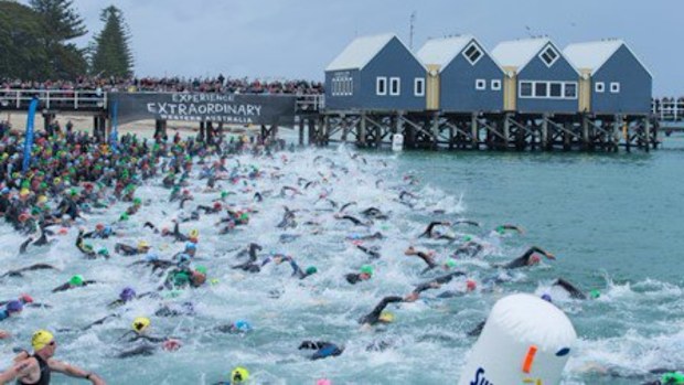 The Busselton Ironman competition (City of Busselton via Twitter)