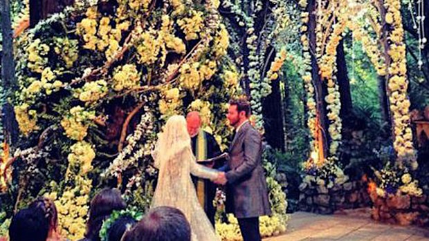 Sean Parker at his Middle earth-inspired wedding. (Supplied)