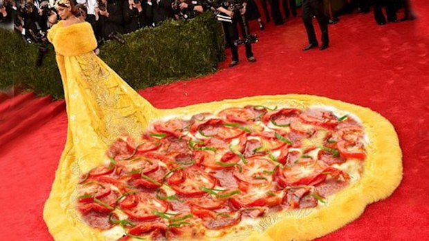 pizza prom dress Domino's Pizza Dress